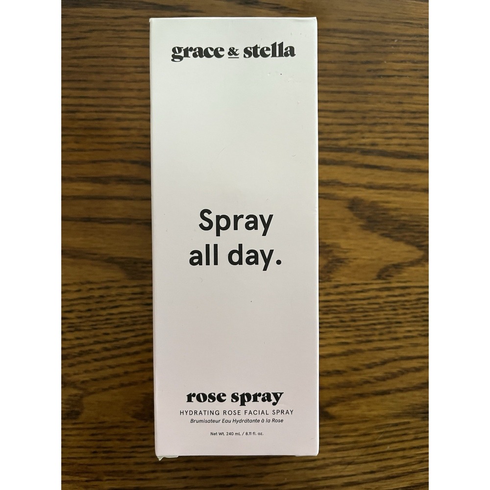 Grace And Stella Spray All Day Hydrating Rose Facial Spray 8.11 Fl Oz New in Box